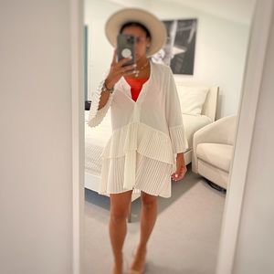 Off white tiered dress